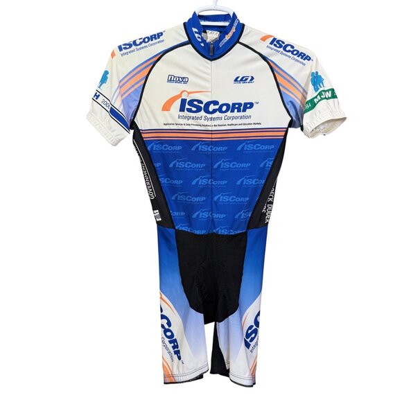 Louis Garneau Cycling Suit White/Blue Performance Fit Style Vintage Mens Size M - Picture 1 of 9